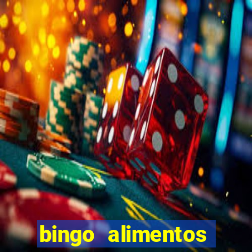 bingo alimentos para imprimir