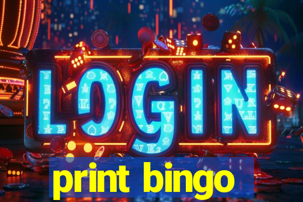 print bingo