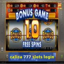 calica 777 slots login