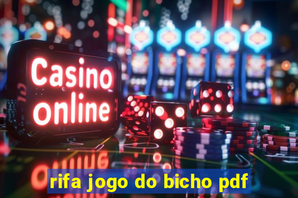 rifa jogo do bicho pdf