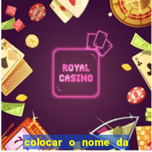 colocar o nome da pessoa no congelador